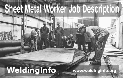 sheet metal worker journeyman|sheet metal worker responsibilities.